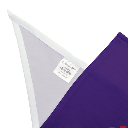 Purple Ravens print pet bandana by Printify, featuring a stylish design for pets, displayed on a dog or cat.