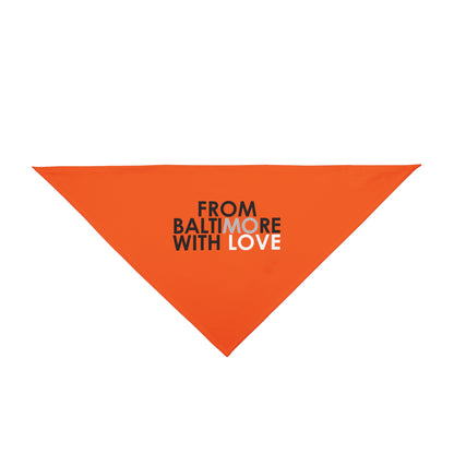 Orioles Pet Bandana Orange - From Baltimore With Love™