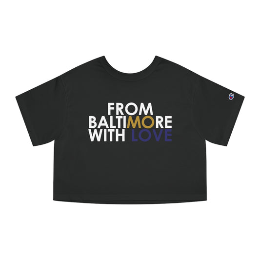 Ravens Cropped T-Shirt Purple - From Baltimore With Love™