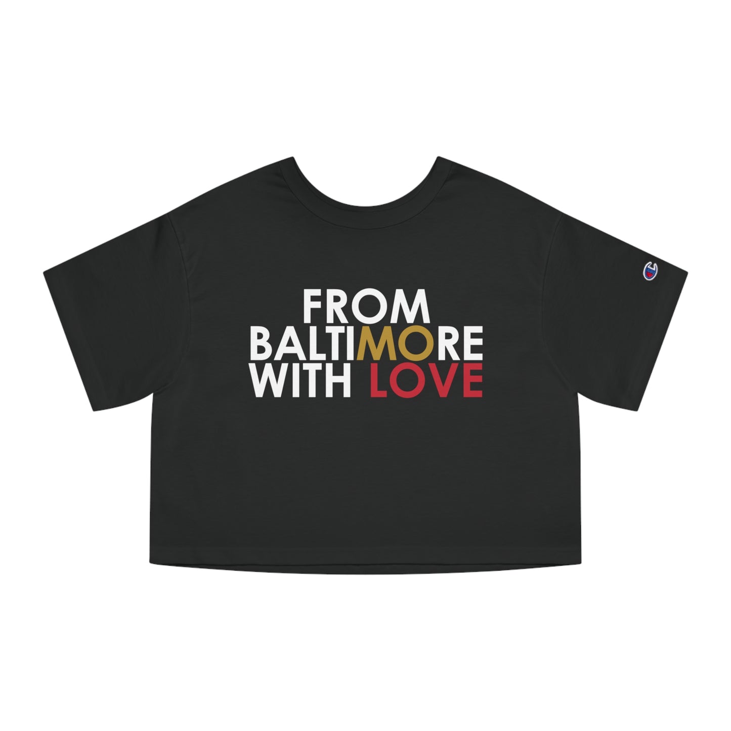 Ravens Cropped T-Shirt- Red Love - From Baltimore With Love™