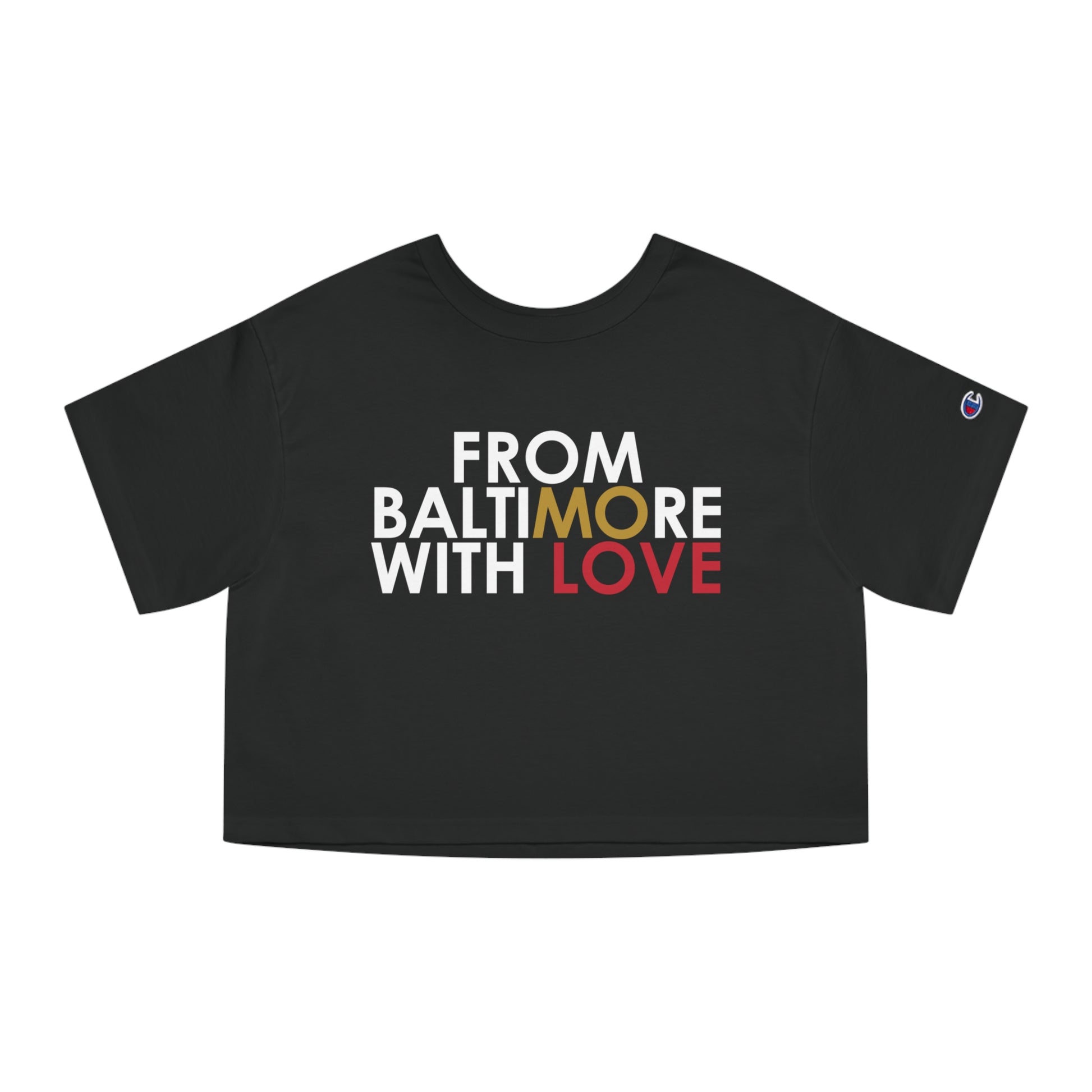 Ravens Cropped T-Shirt- Red Love - From Baltimore With Love™