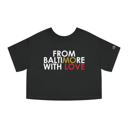 Ravens Cropped T-Shirt- Red Love - From Baltimore With Love™