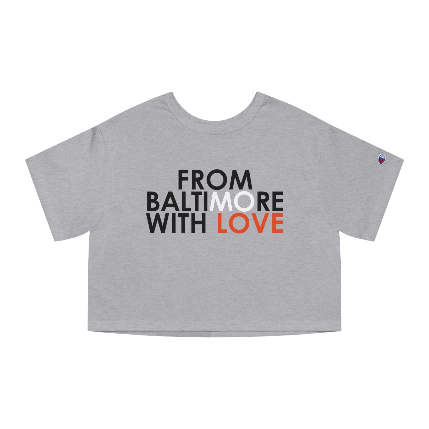 Orioles Cropped T-Shirt Grey - From Baltimore With Love™