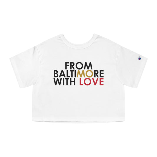 Ravens Cropped T-Shirt Red Love - From Baltimore With Love™