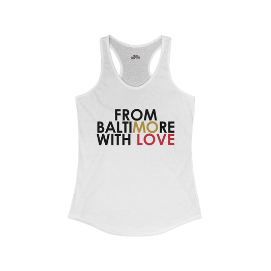 Ravens Tank Top White/Red - From Baltimore With Love™