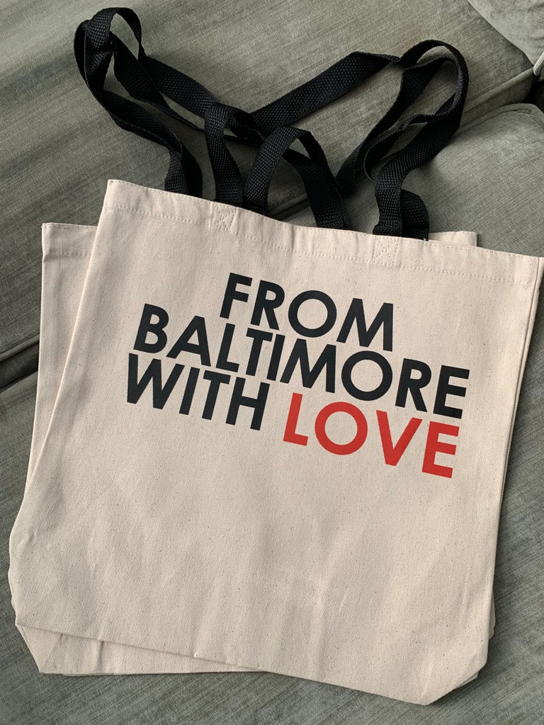 From Baltimore With Love Tote Bag